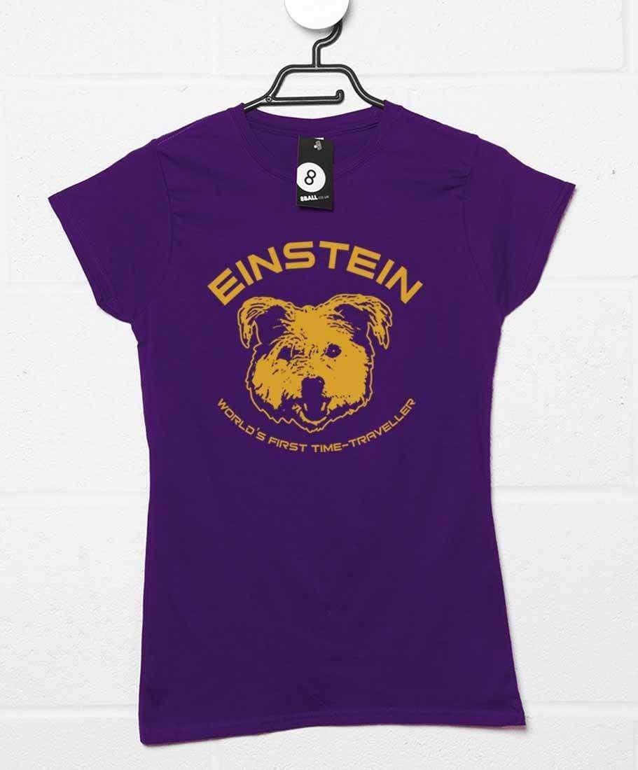 Einstein First Time Traveller Womens Fitted T-Shirt 8Ball