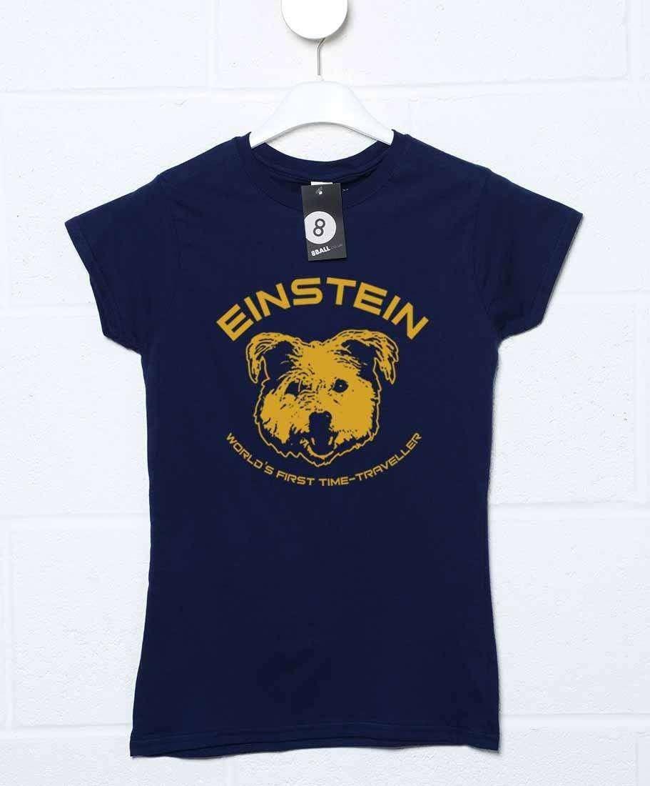 Einstein First Time Traveller Womens Fitted T-Shirt 8Ball