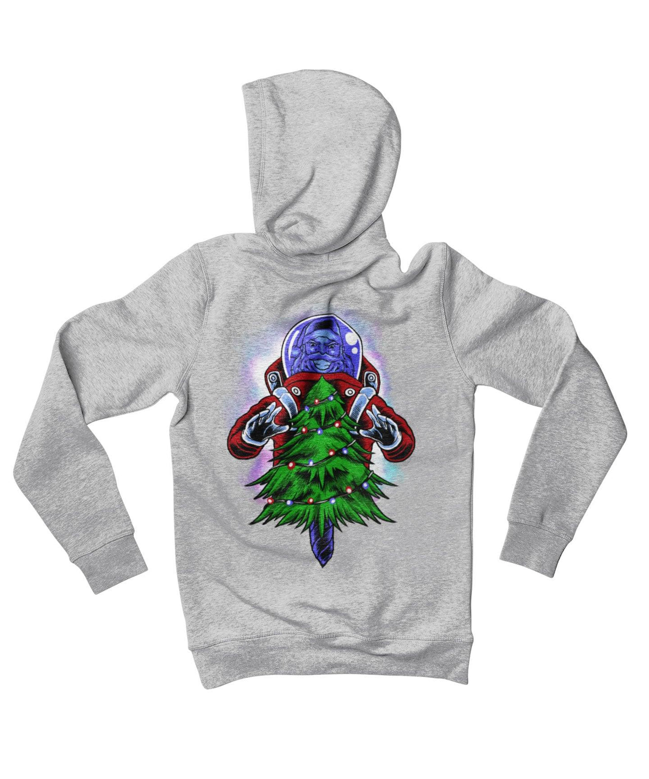 End Of Light Christmas Tree Back Printed Christmas Graphic Hoodie 8Ball