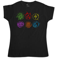 Thumbnail for Energy Card Symbols T-Shirt for Women 8Ball