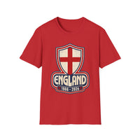 Thumbnail for Red t-shirt with England graphic design on a white background 