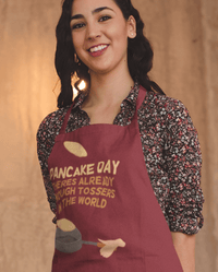 Thumbnail for Enough Tossers Pancake Day Cotton Kitchen Apron 8Ball