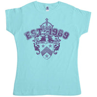 Thumbnail for Est 1989 Fitted Womens T-Shirt 8Ball