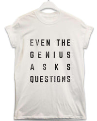 Thumbnail for Even the Genius Asks Questions Lyric Quote Unisex T-Shirt For Men And Women 8Ball