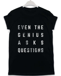 Thumbnail for Even the Genius Asks Questions Lyric Quote Unisex T-Shirt For Men And Women 8Ball