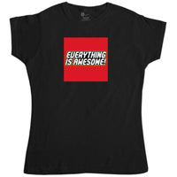 Thumbnail for Everything Is Awesome Womens Fitted T-Shirt 8Ball