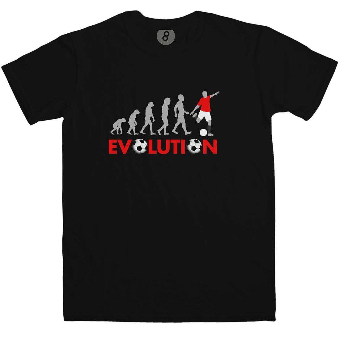 Evolution Of Football Manchester Red Graphic T-Shirt For Men 8Ball