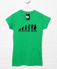 Thumbnail for Evolution of Bottom Fitted Womens T-Shirt 8Ball