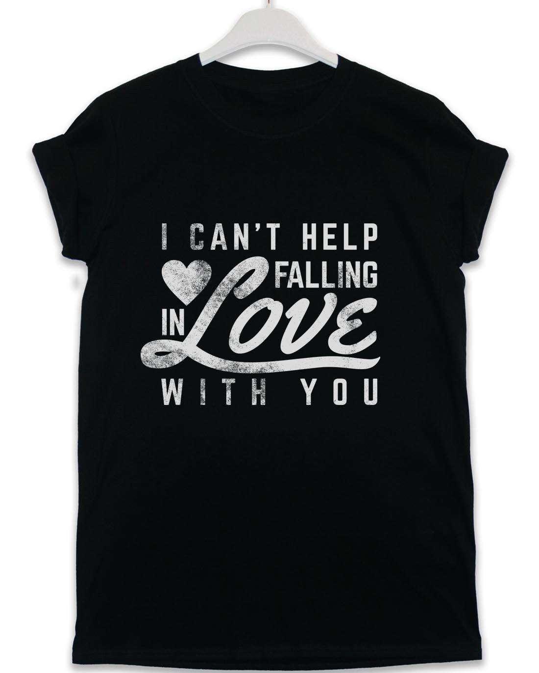 Falling in Love With You Lyric Quote Unisex T-Shirt 8Ball