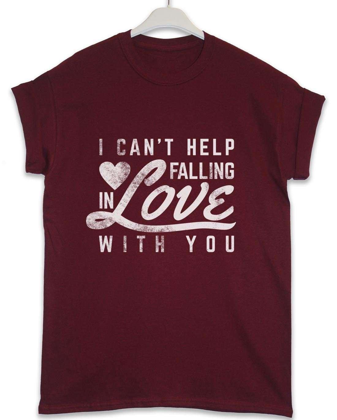 Falling in Love With You Lyric Quote Unisex T-Shirt 8Ball