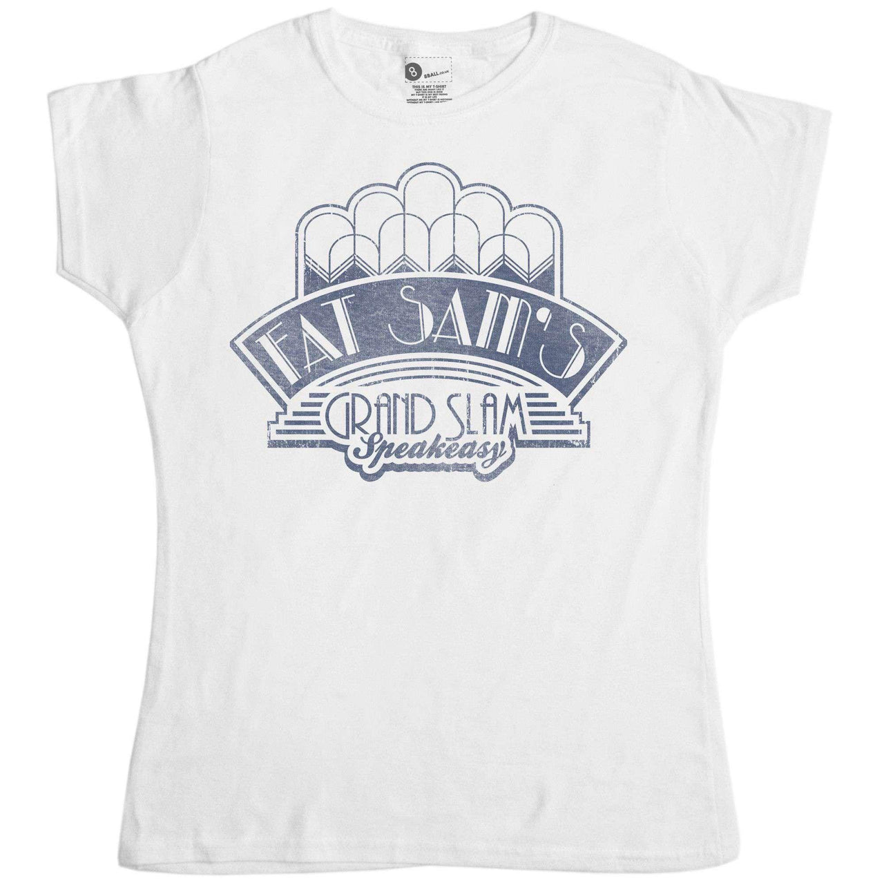 Fat Sam's Grand Slam Speakeasy Womens Style T-Shirt 8Ball