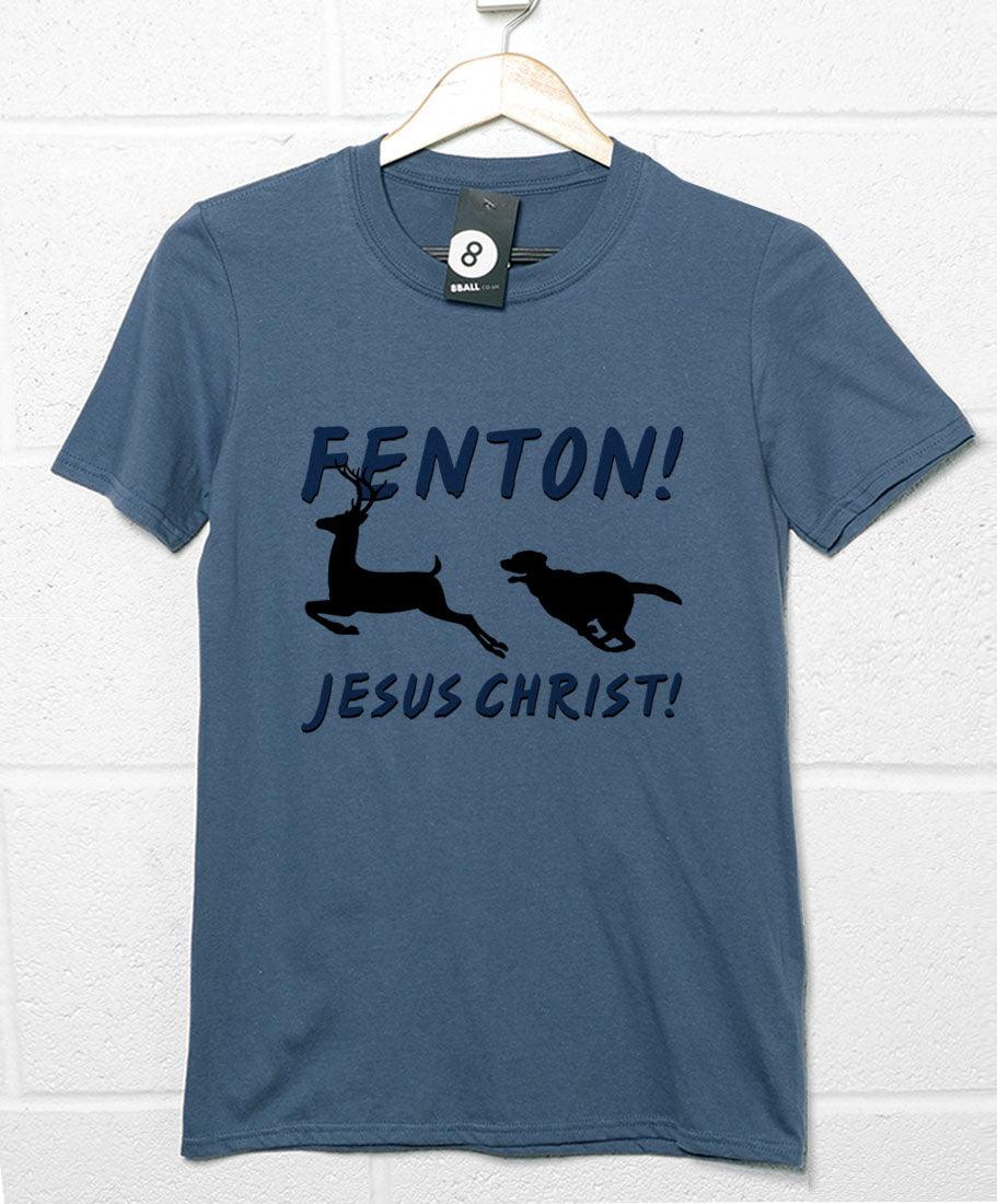 Fenton Dog And Deer Mens T-Shirt 8Ball