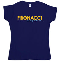 Thumbnail for Fibonacci Easy as 1 1 2 3 Fitted Womens T-Shirt 8Ball