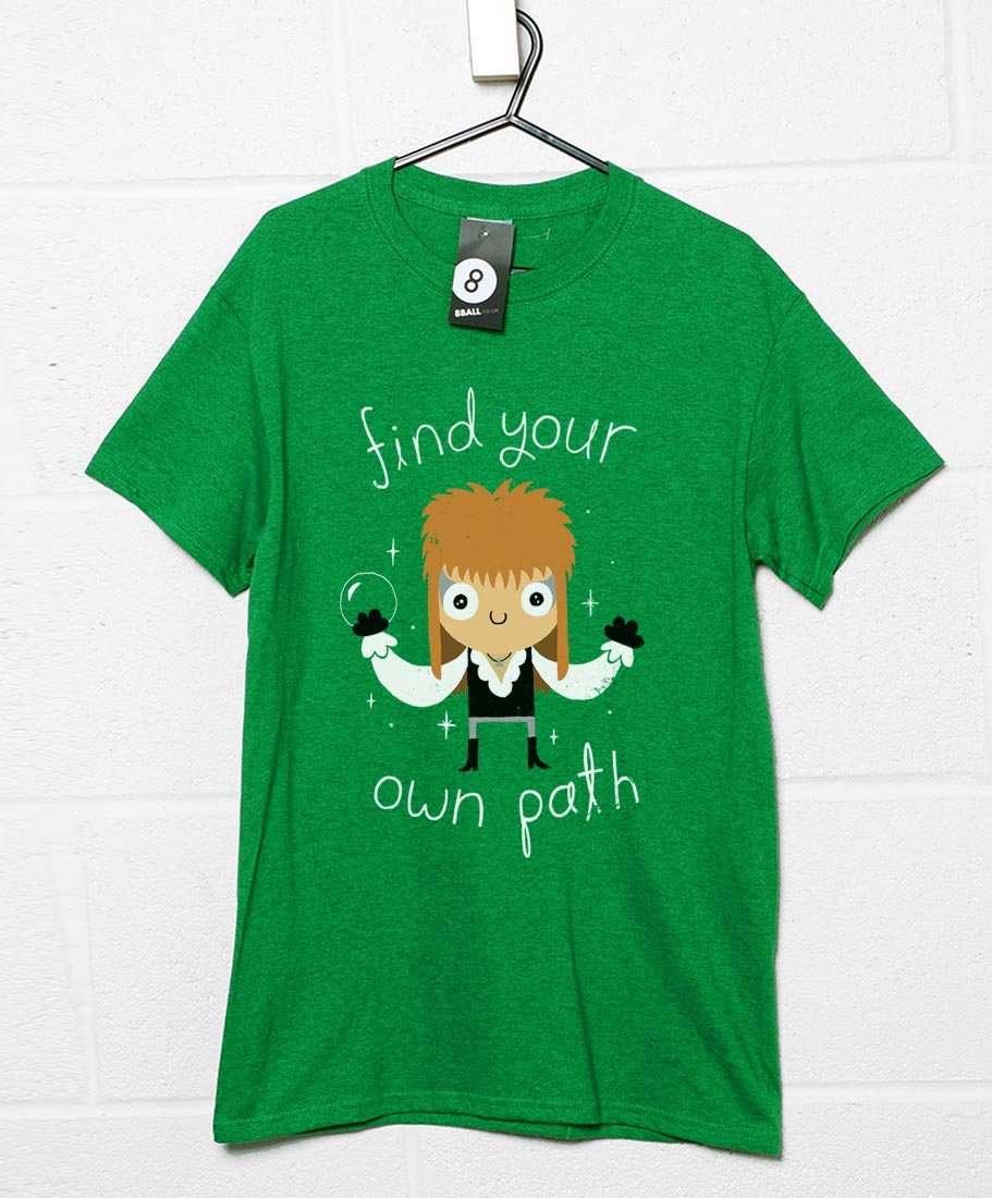Find Your Own Path DinoMike Mens Graphic T-Shirt 8Ball