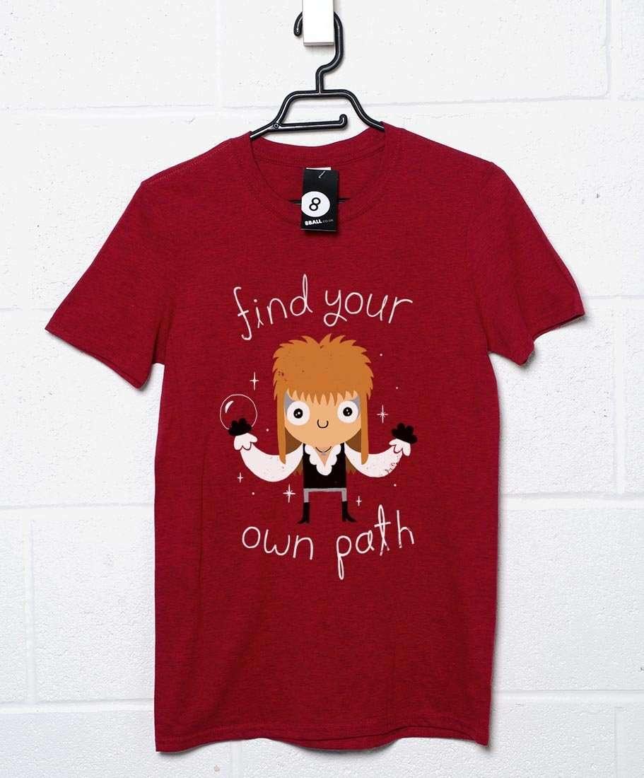 Find Your Own Path DinoMike Mens Graphic T-Shirt 8Ball