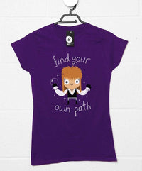 Thumbnail for Find Your Own Path DinoMike Womens Fitted T-Shirt 8Ball