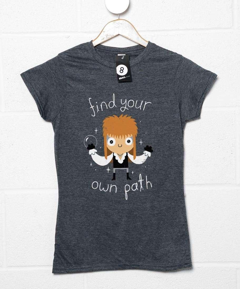 Find Your Own Path DinoMike Womens Fitted T-Shirt 8Ball