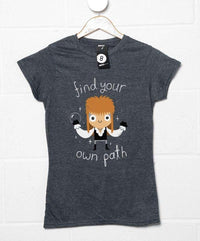 Thumbnail for Find Your Own Path DinoMike Womens Fitted T-Shirt 8Ball