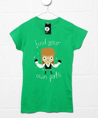 Thumbnail for Find Your Own Path DinoMike Womens Fitted T-Shirt 8Ball