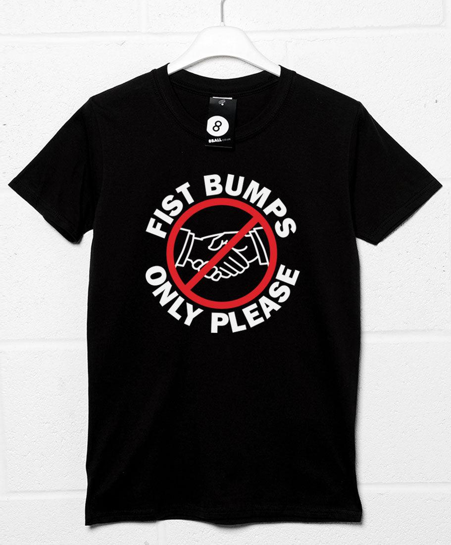 Fist Bumps Only Please Mens Graphic T-Shirt 8Ball