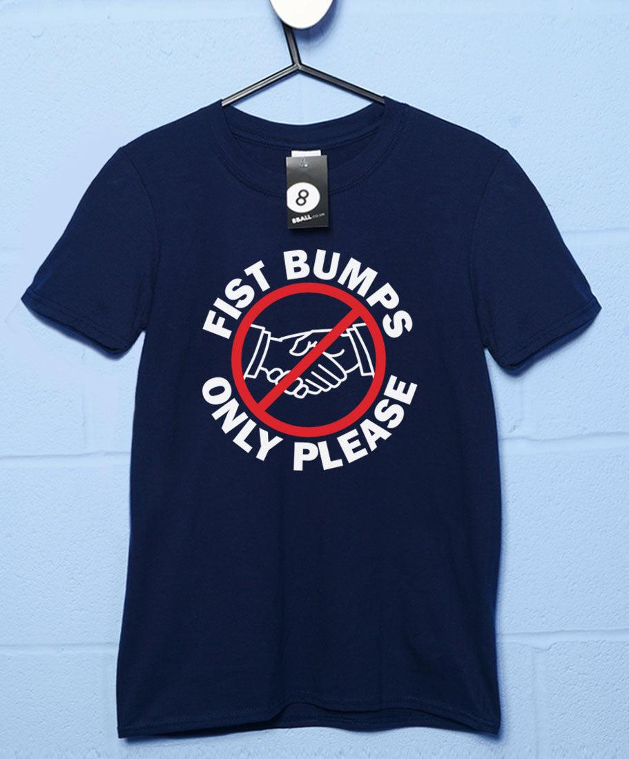 Fist Bumps Only Please Mens Graphic T-Shirt 8Ball