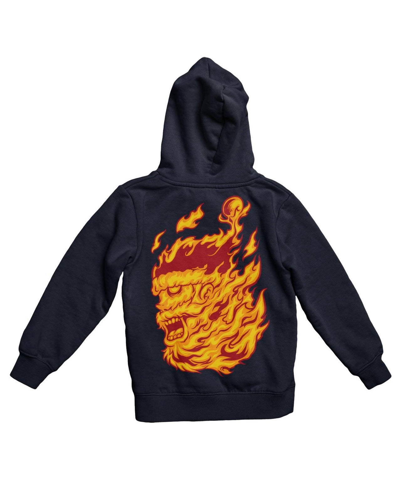 Flame Of Santa Back Printed Christmas Hoodie For Men and Women 8Ball