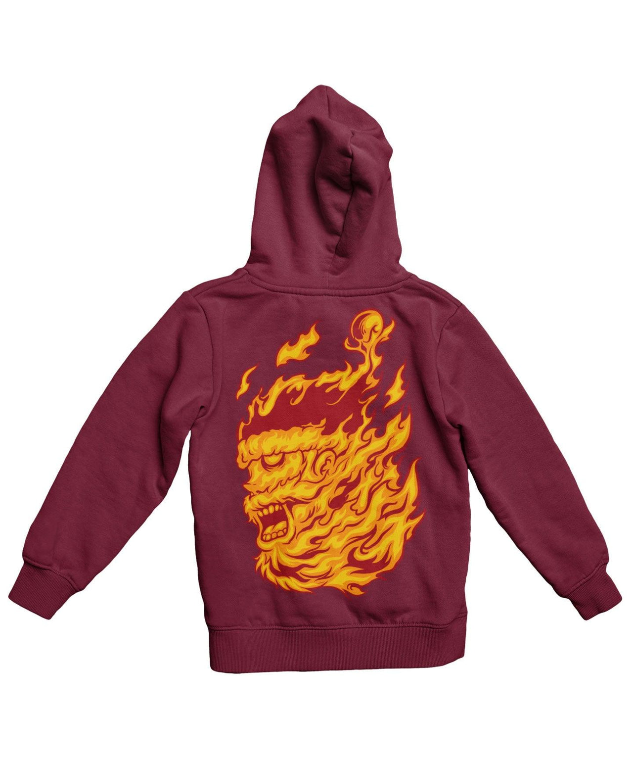 Flame Of Santa Back Printed Christmas Hoodie For Men and Women 8Ball