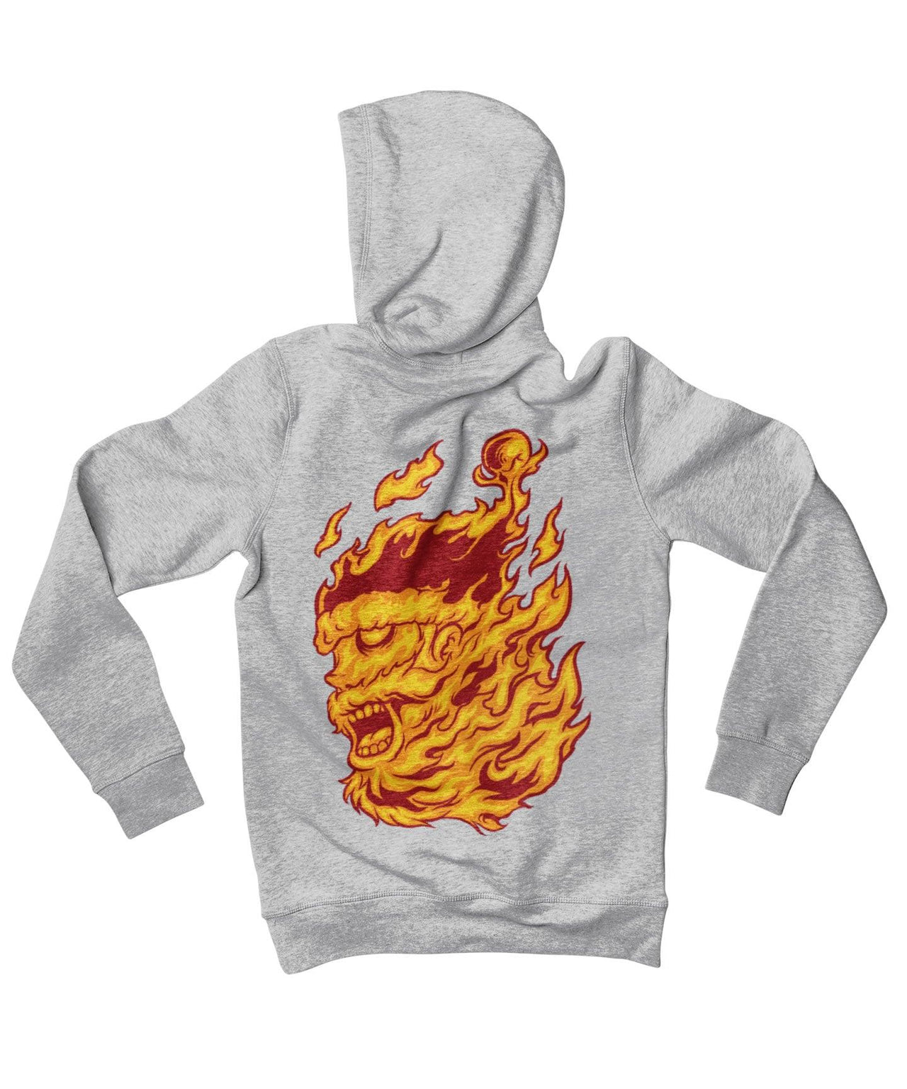 Flame Of Santa Back Printed Christmas Hoodie For Men and Women 8Ball