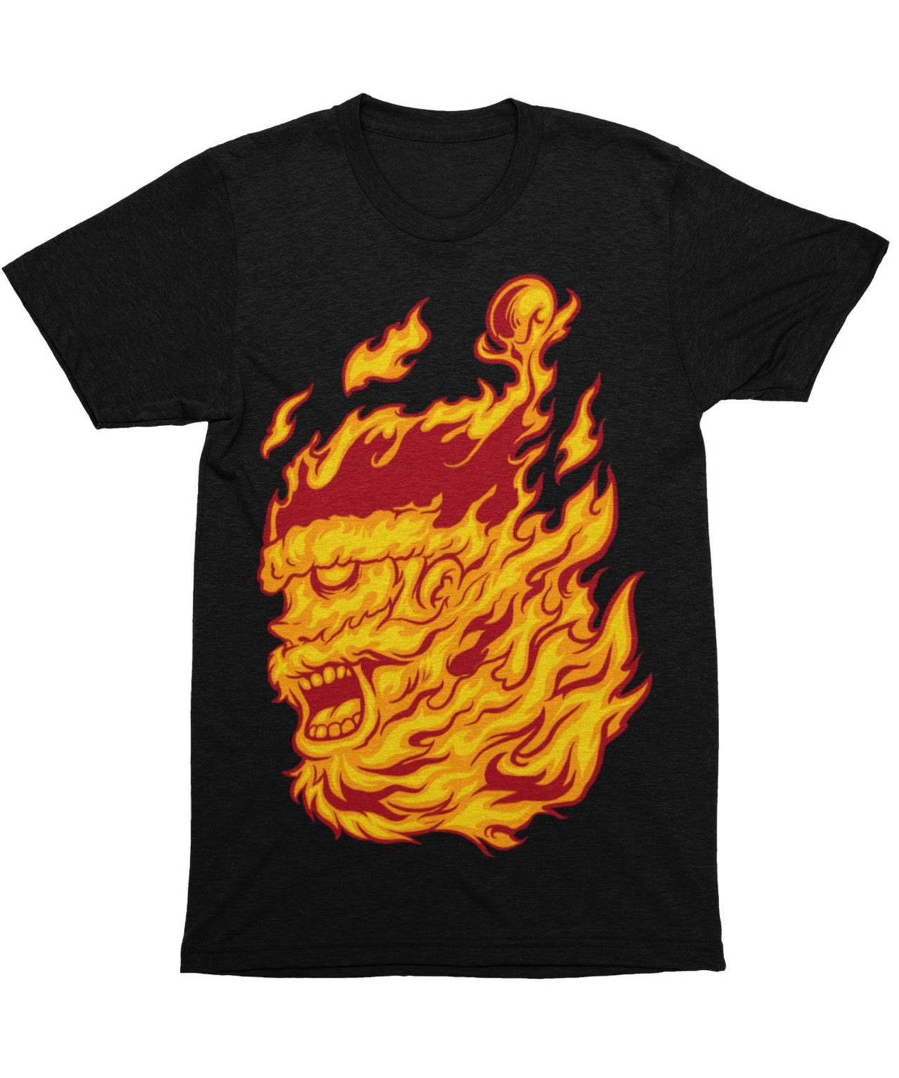Flame Of Santa Unisex Christmas Mens T-Shirt 8Ball