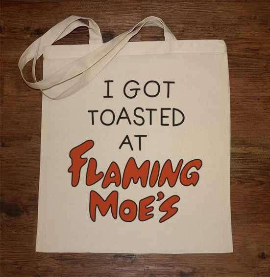 Flaming Moe's Tote Bag 8Ball