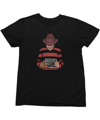 Thumbnail for Freddy Krueger Mugshot Horror Film Tribute Mens Graphic T-Shirt 8Ball