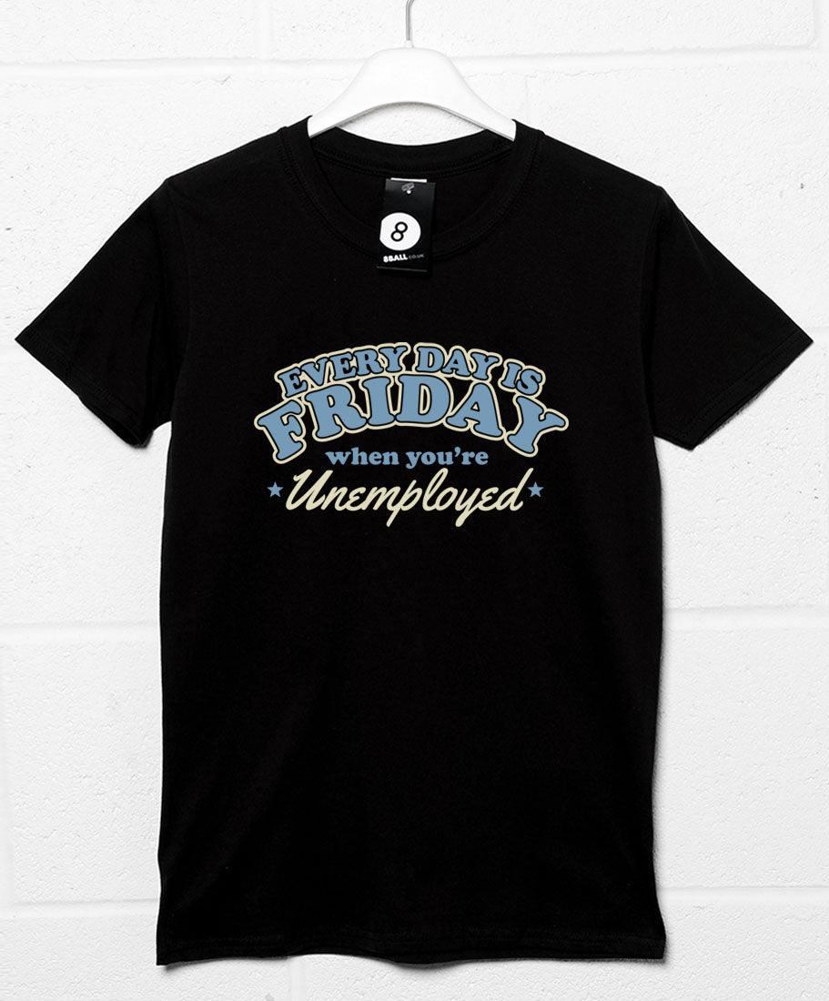 Friday Unemployed Mens Graphic T-Shirt 8Ball