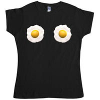 Thumbnail for Fried Eggs Fitted Womens T-Shirt 8Ball