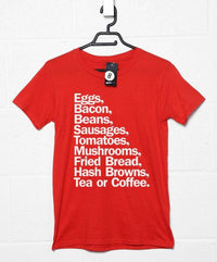 Thumbnail for Full English Breakfast List Mens Graphic T-Shirt 8Ball