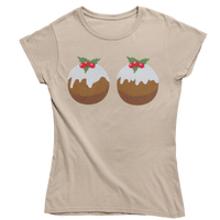 Thumbnail for Fun Christmas Puddings T-Shirt for Women 8Ball
