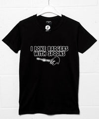 Thumbnail for Funny I Poke Badgers With Spoons Unisex T-Shirt 8Ball