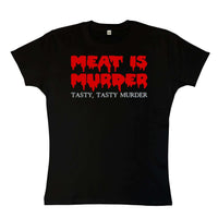 Thumbnail for Funny Tasty Tasty Murder Fitted Womens T-Shirt 8Ball