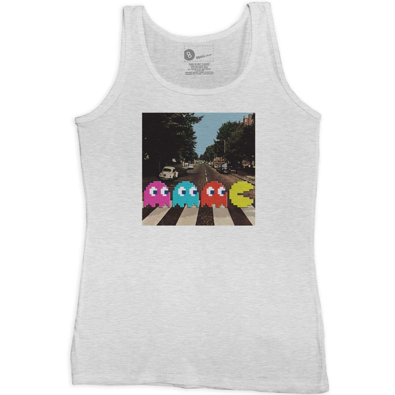 Funny Women's Vest Pac-Man Abbey Road 8Ball