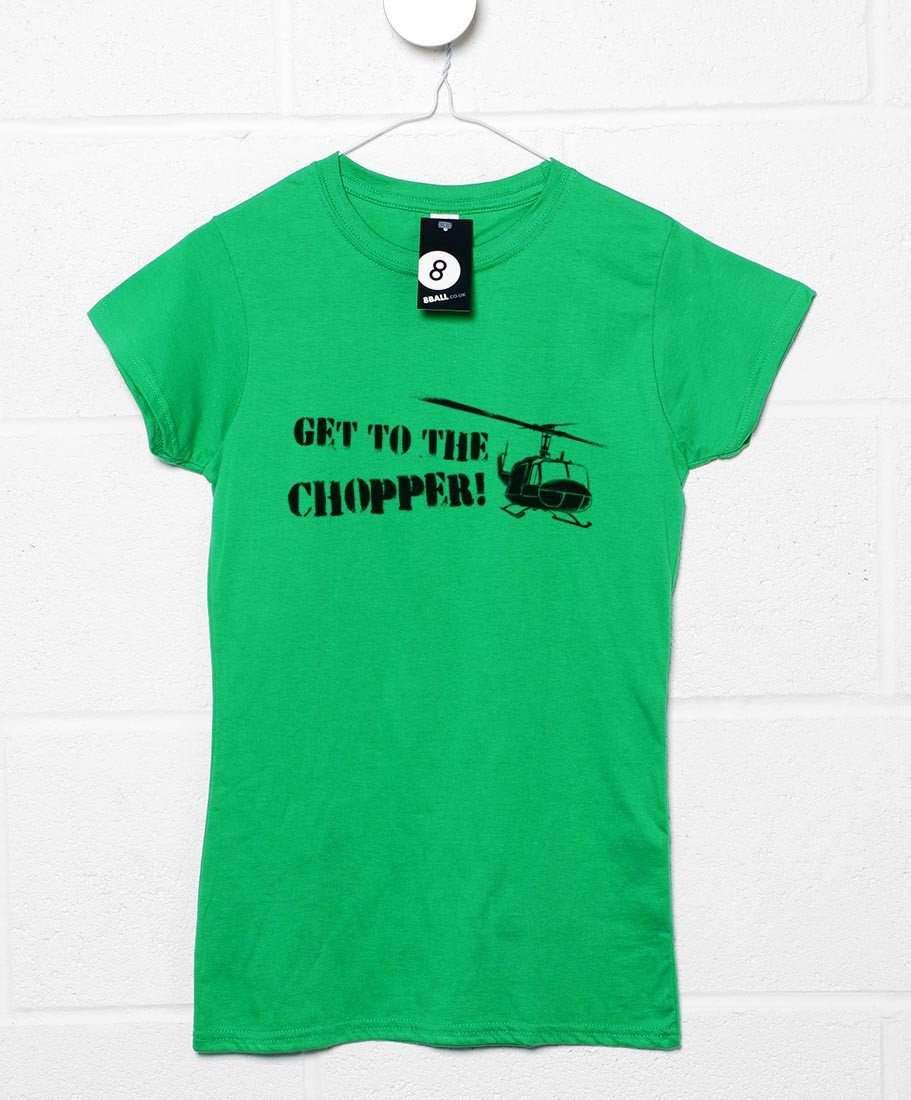 Get To The Chopper Womens Fitted T-Shirt 8Ball