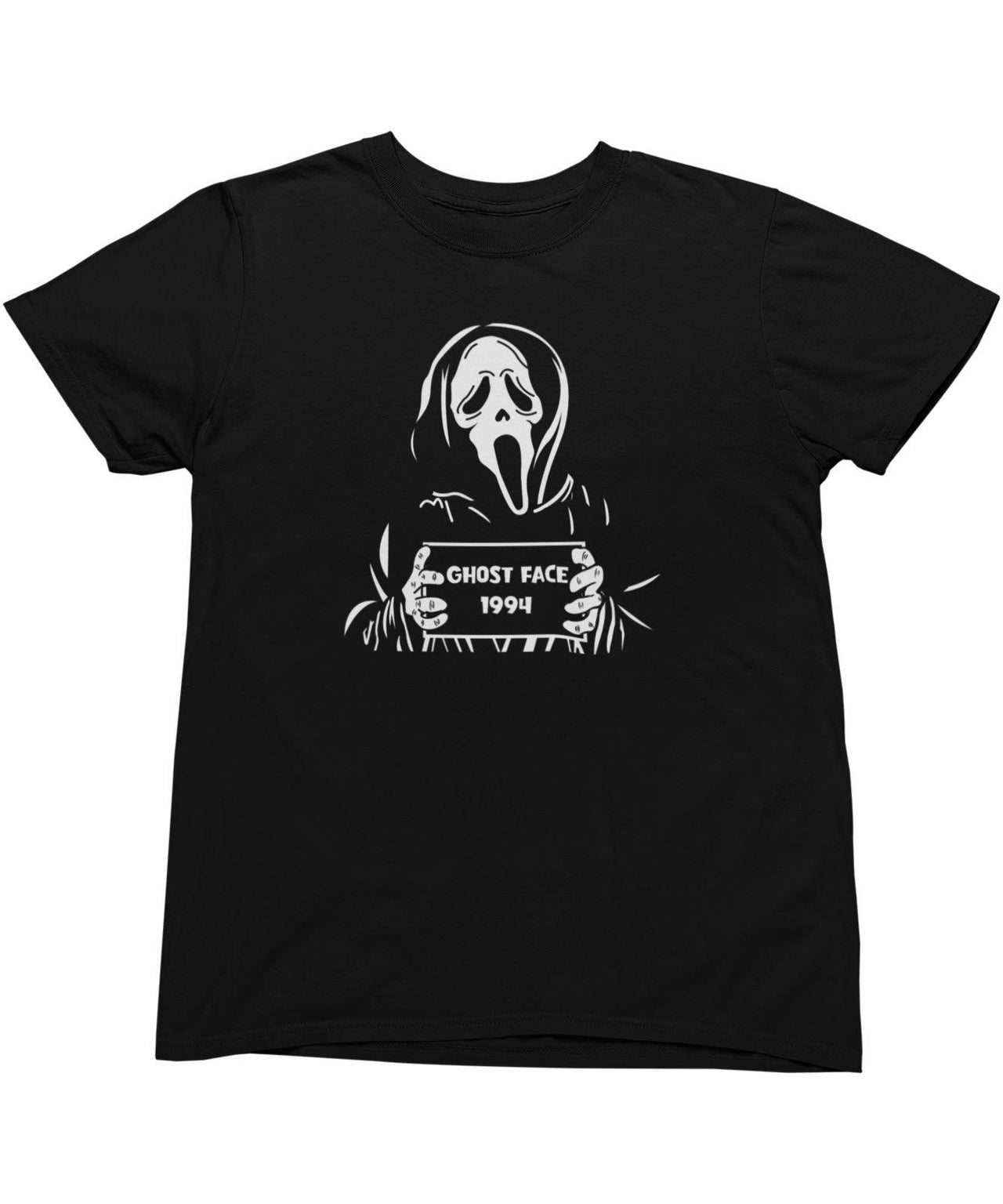 Ghostface Mugshot Horror Film Tribute Graphic T-Shirt For Men 8Ball