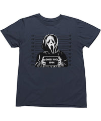 Thumbnail for Ghostface Mugshot Horror Film Tribute Graphic T-Shirt For Men 8Ball