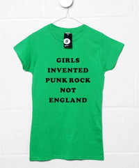 Thumbnail for Girls Invented Punk Rock Not England Womens Style T-Shirt 8Ball