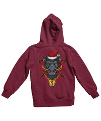 Thumbnail for Golden Boar Santa Back Printed Christmas Hoodie For Men and Women 8Ball