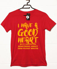 Thumbnail for Good Heart Filthy Mouth Mens T-Shirt 8Ball