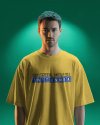 Thumbnail for Person wearing a yellow t-shirt with text on a green background - Good Morning That’s A Nice TNETENNBA - The IT Crowd T-Shirt