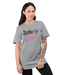 Thumbnail for Gothic Barbie Adult Unisex Oversize Grey or White Unisex T-Shirt For Men And Women 8Ball