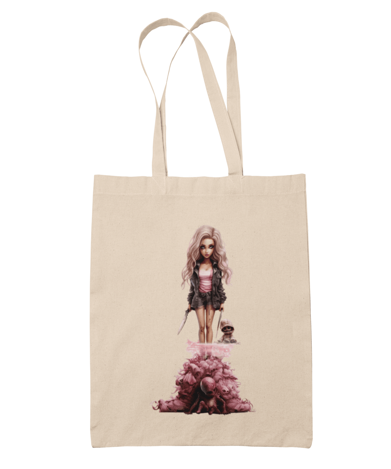 Gothic Rocker Barbie Tote Bag 8Ball