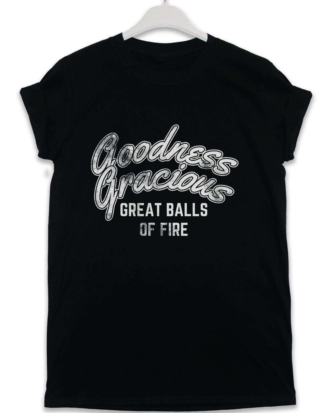 Great Balls of Fire Lyric Quote Graphic T-Shirt For Men 8Ball
