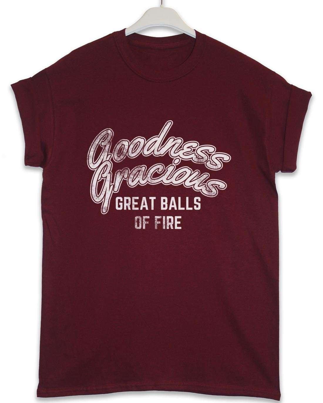 Great Balls of Fire Lyric Quote Graphic T-Shirt For Men 8Ball