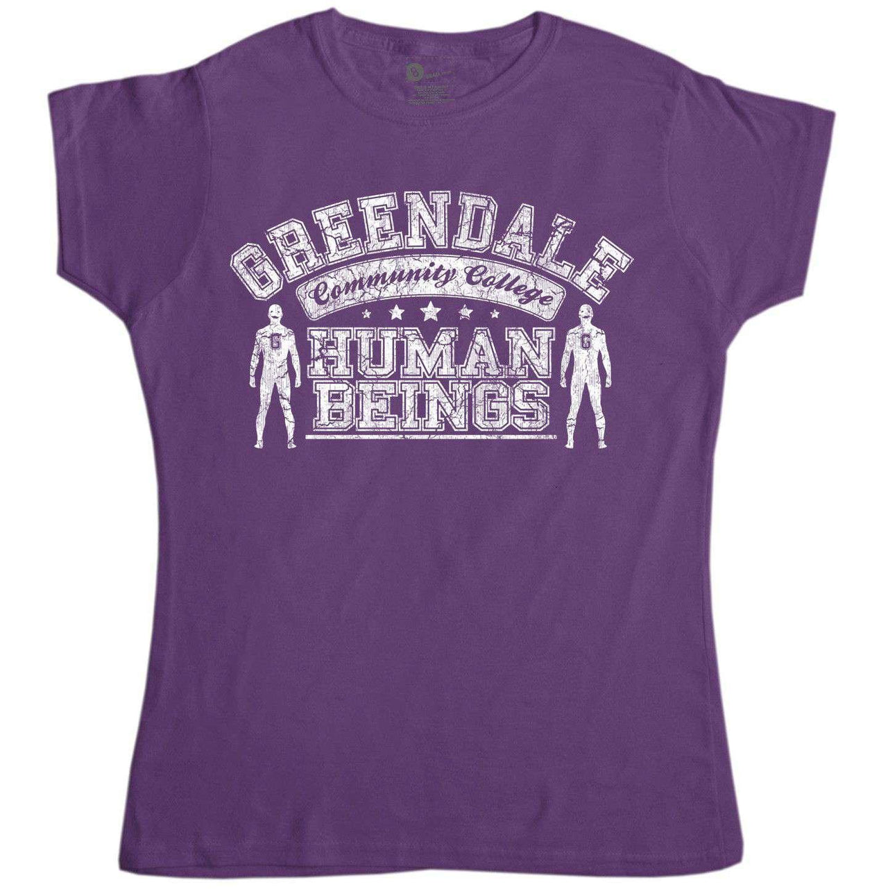 Greendale Human Beings Womens Fitted T-Shirt 8Ball